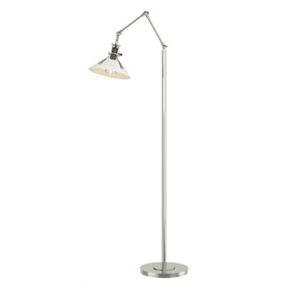 Buy sterling-and-white-shade Henry Floor Lamp by Hubbardton Forge