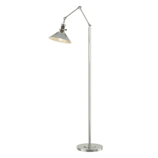 Buy sterling-and-silver-gray-shade Henry Floor Lamp by Hubbardton Forge