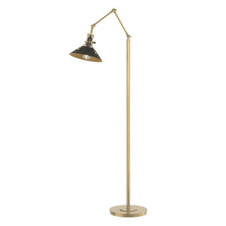 Buy modern-brass-and-black-shade Henry Floor Lamp by Hubbardton Forge