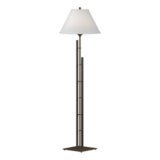 Buy bronze-with-natural-anna-shade-sf-glass-and-white-shade Metra Floor Lamp by Hubbardton Forge