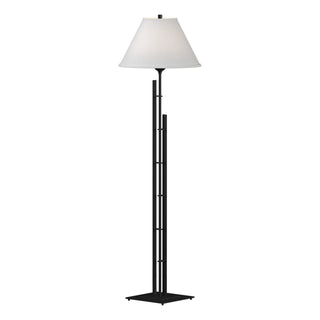 Buy black-with-natural-anna-shade-sf-glass-and-white-shade Metra Floor Lamp by Hubbardton Forge