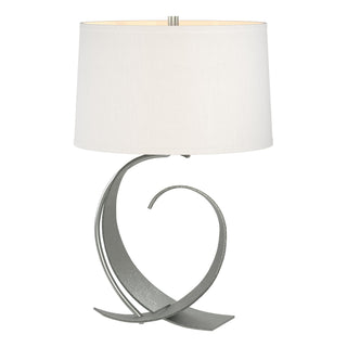 Buy vintage-platinum-with-natural-anna-shade-sf-glass-and-white-shade Fullered Impressions Table Accent Lamp by Hubbardton Forge