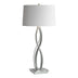 Vintage Platinum with Natural Anna Shade (SF) Glass and White Shade