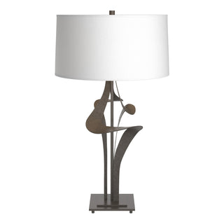 Buy dark-smoke-with-natural-anna-shade-sf-glass-and-white-shade Antasia Table Lamp by Hubbardton Forge
