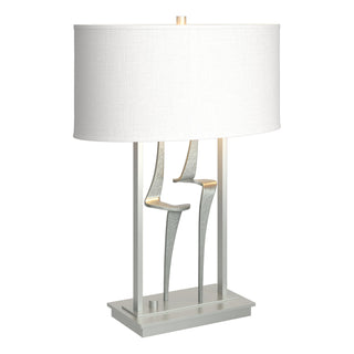 Buy vintage-platinum-with-natural-anna-shade-sf-glass-and-white-shade Antasia Table Accent Lamp by Hubbardton Forge
