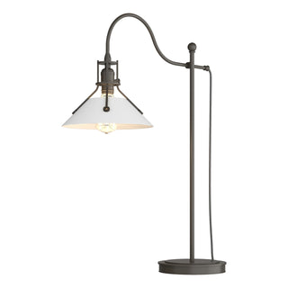 Buy dark-smoke-and-white-shade Henry Table Lamp by Hubbardton Forge