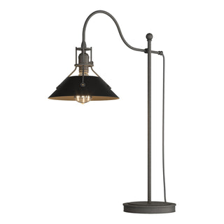 Buy natural-iron-and-black-shade Henry Table Lamp by Hubbardton Forge