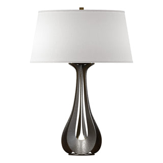 Buy oil-rubbed-bronze-with-flax-shade-se-glass-and-white-shade Lino Table Lamp by Hubbardton Forge