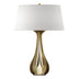 Modern Brass with Flax Shade (SE) Glass and White Shade
