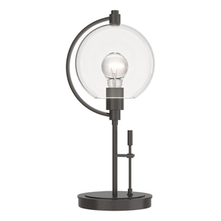 Buy oil-rubbed-bronze-with-clear-glass-zm-glass-and-clear-shade Pluto Table Accent Lamp by Hubbardton Forge