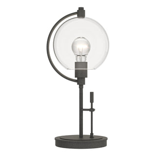 Buy natural-iron-with-clear-glass-zm-glass-and-clear-shade Pluto Table Accent Lamp by Hubbardton Forge