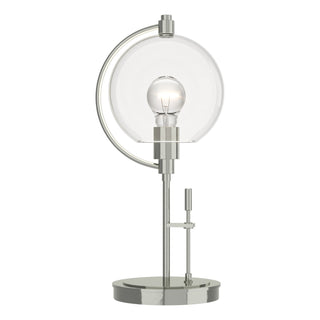Buy sterling-with-clear-glass-zm-glass-and-clear-shade Pluto Table Accent Lamp by Hubbardton Forge