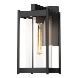 Buy coastal-black-with-clear-glass-zm-glass-and-clear-shade Cela Sconce by Hubbardton Forge