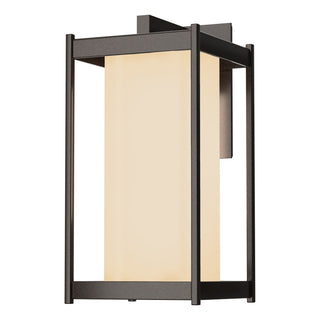 Buy coastal-bronze-with-opal-glass-gg-glass-and-white-shade Cela Wall Lanterns by Hubbardton Forge