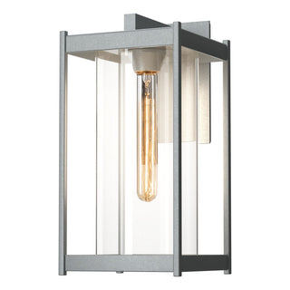Buy coastal-burnished-steel-with-clear-glass-zm-glass-and-clear-shade Cela Wall Lantern by Hubbardton Forge