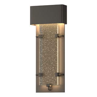 Buy coastal-dark-smoke-with-seeded-clear-glass-ii-glass-and-clear-seedy-shade Ursa Sconce by Hubbardton Forge
