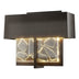 Coastal Oil Rubbed Bronze with Clear Glass with Shards (YP) Glass and Clear Textured Shade