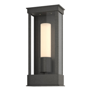 Buy coastal-natural-iron-with-opal-glass-gg-glass-and-white-shade Portico Sconce by Hubbardton Forge