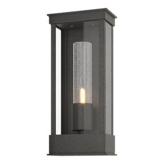 Buy coastal-natural-iron-with-seeded-clear-glass-ii-glass-and-clear-seedy-shade Portico Sconce by Hubbardton Forge