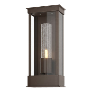 Buy coastal-bronze-with-seeded-clear-glass-ii-glass-and-clear-seedy-shade Portico Sconce by Hubbardton Forge