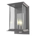 Coastal Burnished Steel with Clear Glass (ZM) Glass and Clear Shade