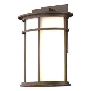 Buy coastal-bronze-with-opal-glass-gg-glass-and-white-shade Province Wall Lanterns by Hubbardton Forge