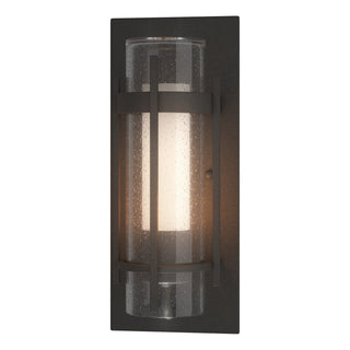 Buy coastal-natural-iron-with-seeded-glass-with-opal-diffuser-zs-glass-and-clear-seedy-shade Torch Sconce by Hubbardton Forge