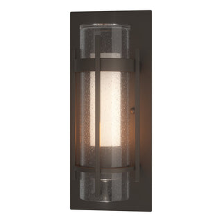 Buy coastal-dark-smoke-with-seeded-glass-with-opal-diffuser-zs-glass-and-clear-seedy-shade Torch Sconce by Hubbardton Forge
