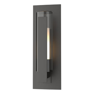 Buy coastal-oil-rubbed-bronze-with-clear-glass-with-opal-diffuser-zu-glass-and-clear-shade Vertical Bar Sconce by Hubbardton Forge