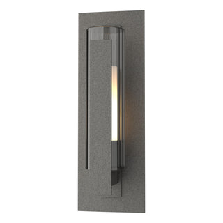 Buy coastal-natural-iron-with-clear-glass-with-opal-diffuser-zu-glass-and-clear-shade Vertical Bar Sconce by Hubbardton Forge
