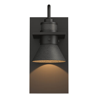 Buy coastal-oil-rubbed-bronze-and-amber-brown-shade Erlenmeyer Wall Lantern by Hubbardton Forge