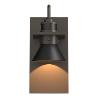 Buy coastal-dark-smoke-and-black-shade Erlenmeyer Wall Lantern by Hubbardton Forge