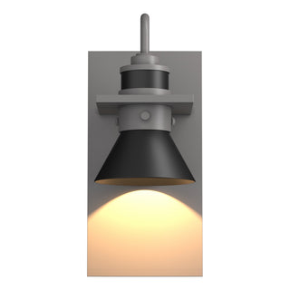 Buy coastal-burnished-steel-and-black-shade Erlenmeyer Wall Lantern by Hubbardton Forge