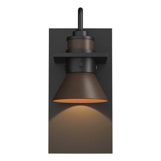 Buy coastal-black-and-amber-brown-shade Erlenmeyer Wall Lanterns by Hubbardton Forge