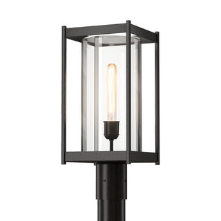 Buy coastal-oil-rubbed-bronze-with-clear-glass-zm-glass-and-clear-shade Cela Post Lantern by Hubbardton Forge