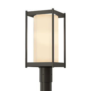Buy coastal-dark-smoke-with-opal-glass-gg-glass-and-white-shade Cela Post Lantern by Hubbardton Forge