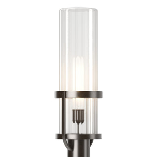Buy coastal-oil-rubbed-bronze-with-clear-glass-zm-glass-and-clear-shade Alcove Post Lantern by Hubbardton Forge