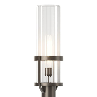 Buy coastal-dark-smoke-with-clear-glass-zm-glass-and-clear-shade Alcove Post Lantern by Hubbardton Forge