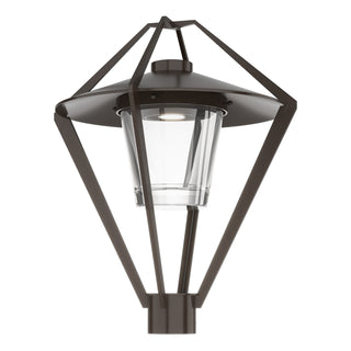 Buy coastal-bronze-with-clear-glass-zm-glass-and-clear-shade Stellar Post Lantern by Hubbardton Forge