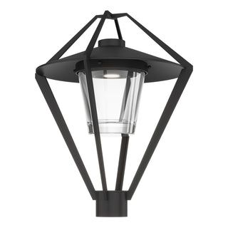 Buy coastal-black-with-clear-glass-zm-glass-and-clear-shade Stellar Post Lantern by Hubbardton Forge