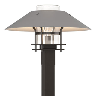 Buy coastal-oil-rubbed-bronze-with-clear-glass-zm-glass-and-white-shade Henry Post Lantern by Hubbardton Forge