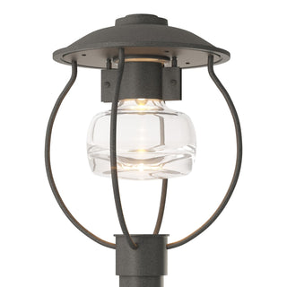 Buy coastal-natural-iron-with-clear-glass-zm-glass-and-clear-shade Mason Post Lantern by Hubbardton Forge