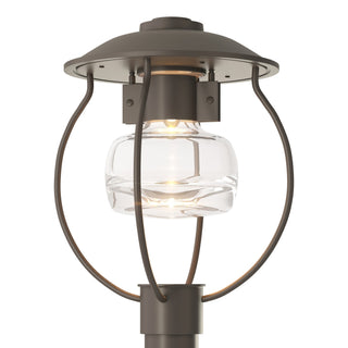 Buy coastal-dark-smoke-with-clear-glass-zm-glass-and-clear-shade Mason Post Lantern by Hubbardton Forge