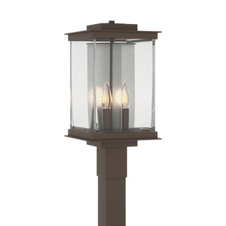 Buy coastal-bronze-with-clear-glass-zm-glass-and-clear-shade Kingston Post Lantern by Hubbardton Forge