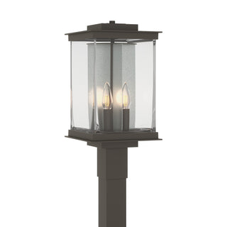 Buy coastal-dark-smoke-with-clear-glass-zm-glass-and-clear-shade Kingston Post Lantern by Hubbardton Forge