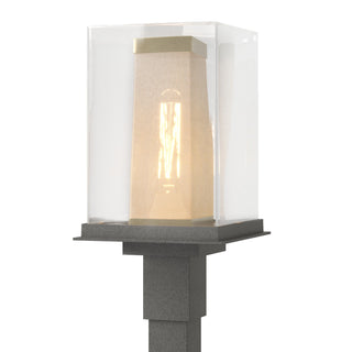 Buy coastal-natural-iron-with-clear-glass-zm-glass-and-clear-shade Polaris Post Lantern by Hubbardton Forge