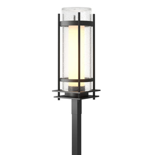 Buy coastal-black-with-seeded-glass-with-opal-diffuser-zs-glass-and-clear-seedy-shade Torch Post Lantern by Hubbardton Forge