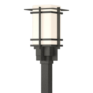 Buy coastal-natural-iron-with-opal-glass-gg-glass-and-white-shade Tourou Post Lantern by Hubbardton Forge