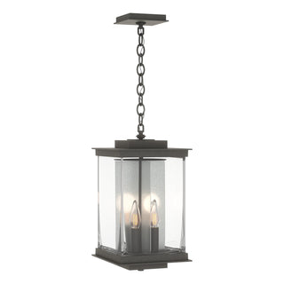 Buy coastal-natural-iron-with-clear-glass-zm-glass-and-clear-shade Kingston Lantern by Hubbardton Forge