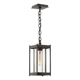 Buy coastal-bronze-with-clear-glass-zm-glass-and-clear-shade Cela Lantern by Hubbardton Forge